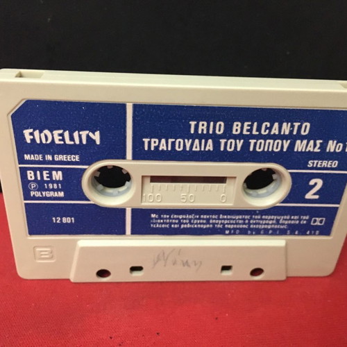 Trio Belcanto Songs of Our Land cassette used, traditional
