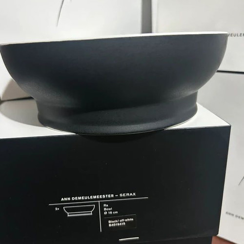 Ra Bowl Set of 2 by Ann Demeulemeester for Serax, new, luxury box