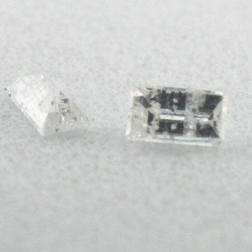 Tapered Baguette Diamonds used, matching pair 0.11 CTW