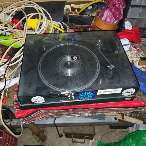Turntable, CD player and video used set