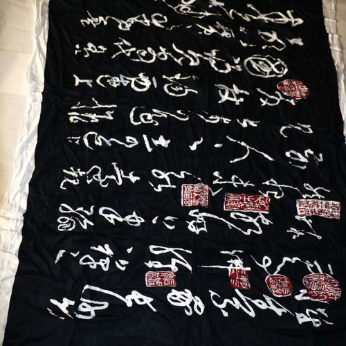 Handmade Japan Batik Silk and Cotton Pareo Scarf SAR118