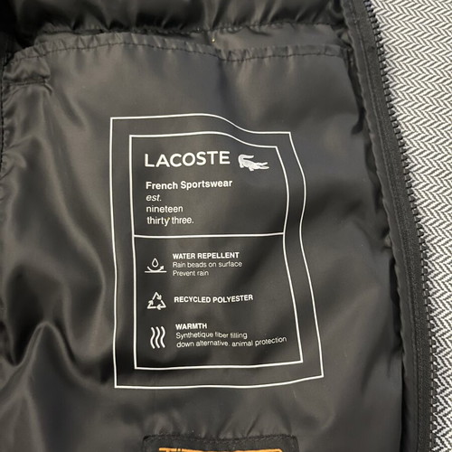 Lacoste sleeveless jacket like new, worn 5 times