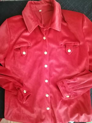 Women's blouse used, red, size L