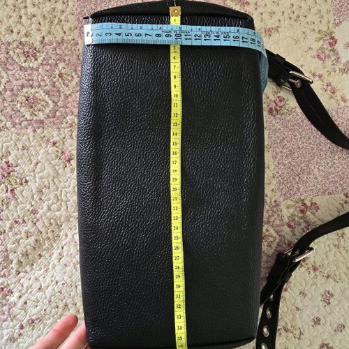 Leather bag new large capacity, black