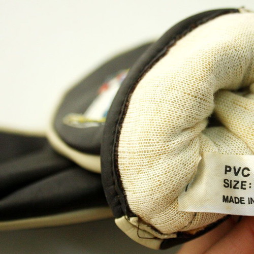 Vintage winter leather ski gloves 1980s new from Hong Kong
