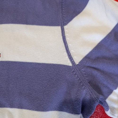 Tommy Hilfiger Premium Cotton XL sweater used, purple and white stripes