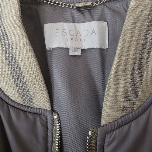 Escada bomber jacket new, gray, size M