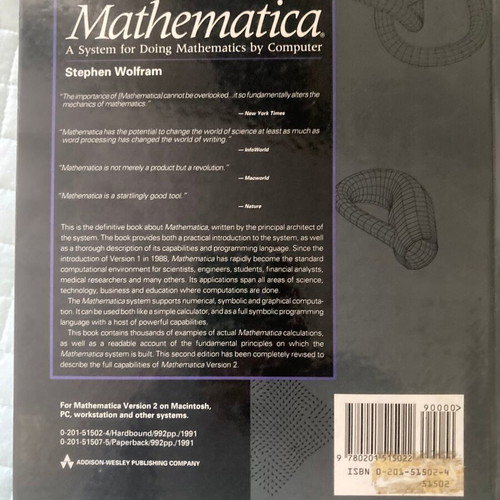 Mathematica by Stephen Wolfram English book like new