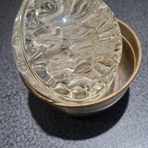 Rose Bowl Flower Frog brass vase vintage like new