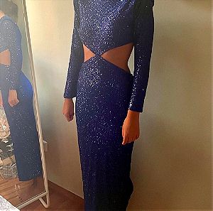 Mallory the Label Sequined blue dress