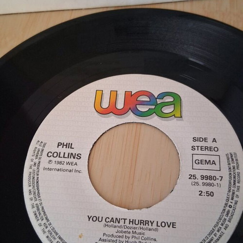 Phil Collins 45 RPM vinyl used, 80s pop