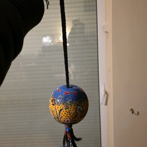 Ethnic ceramic hanging decoration like new, possible Turkish origin