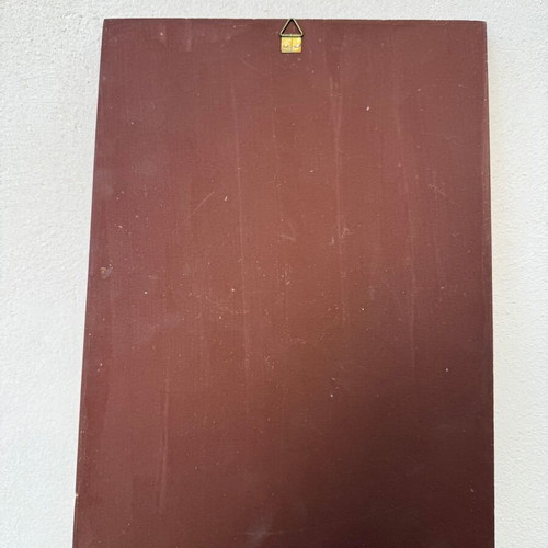 Handwritten Byzantine Icon Saint Irene the Great Martyr, 33x24 cm, like new
