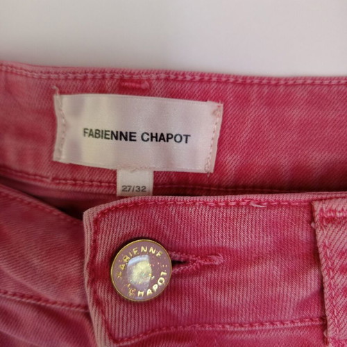 Fabienne Chapot Thea Wide Leg Jeans pink like new