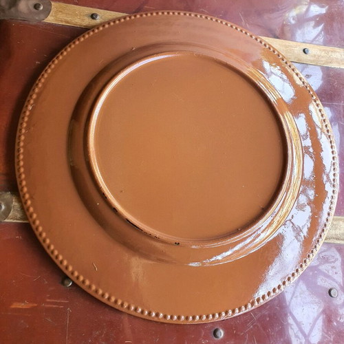 Glass serving platter like new, beautiful