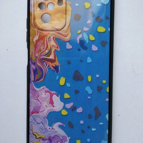 Xiaomi Redmi Note 10 S phone case new with blue abstract design