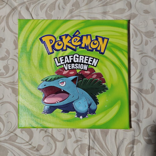 Pokémon canvas art set with Emerald, LeafGreen, FireRed, Ruby, Sapphire