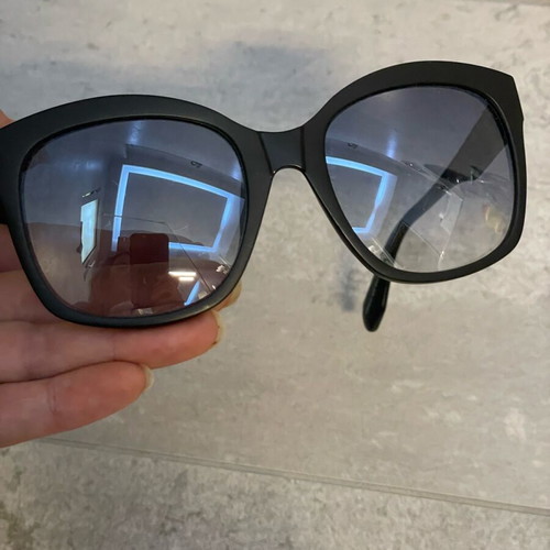 Adidas Butterfly Women Sunglasses new, black matte with blue lenses