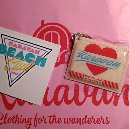 Karavan Heart keychain new, red