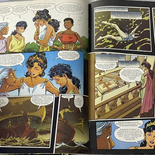 Hercules & Xena Comics used, lot of 4 Modern Times Greek editions