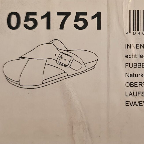 Birkenstock brown leather sandals new, size 42