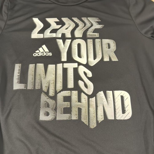 Adidas short-sleeve shirt like new, black, size M