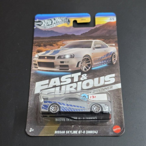 Hot Wheels 2024 Silver Series Fast & Furious Nissan Skyline GT-R (BNR34)