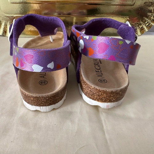 Alegria lilac sandals like new, size 29, comfortable and soft