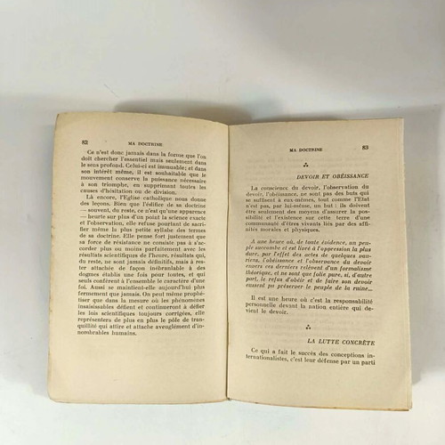 Ma Doctrine book by Adolf Hitler used, French edition 1938