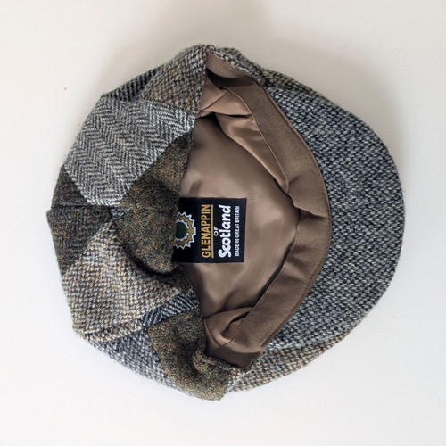 Glen Appin of Scotland wool patchwork flat cap Medium like new