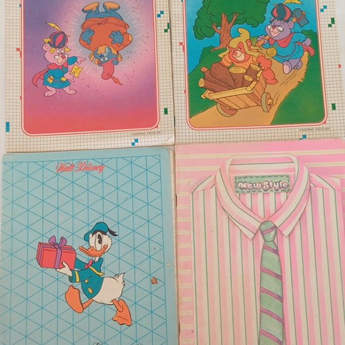 Collectible notebooks from the 1980s used, pack of 4