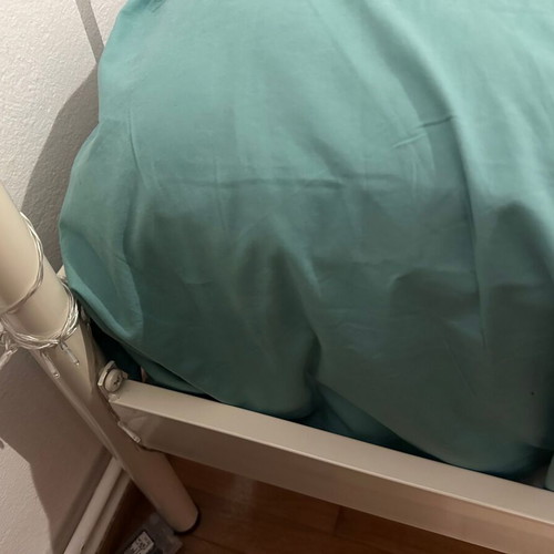 Metal Semi-Double Bed like new, beige
