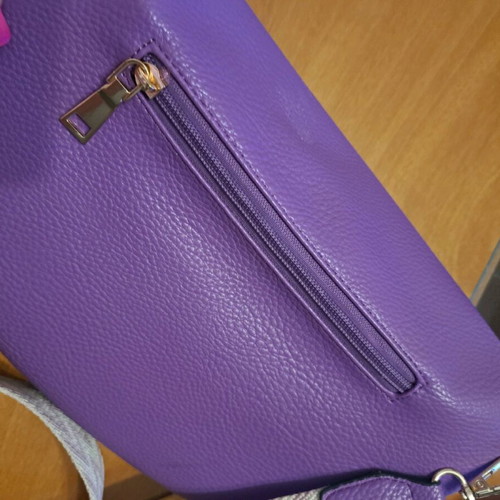 Banana crossbody bag like new, purple