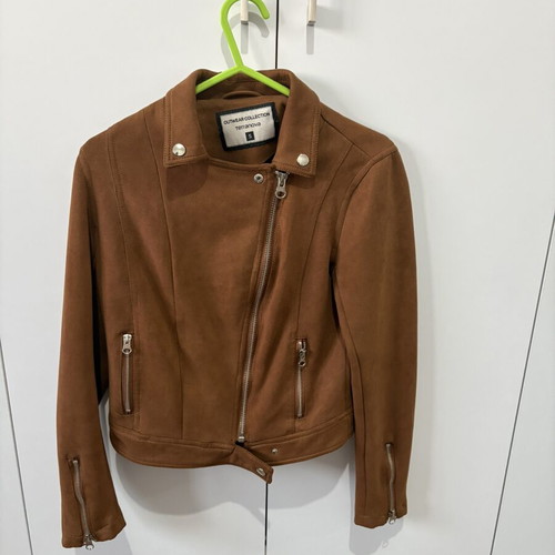 Terranova Suede Jacket like new, camel brown, size S