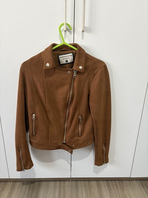 Terranova Suede Jacket like new, camel brown, size S