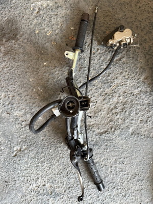 Honda Innova Injection 125 Complete Handlebar Used, Brake Pump, Lever, Throttle, Controls
