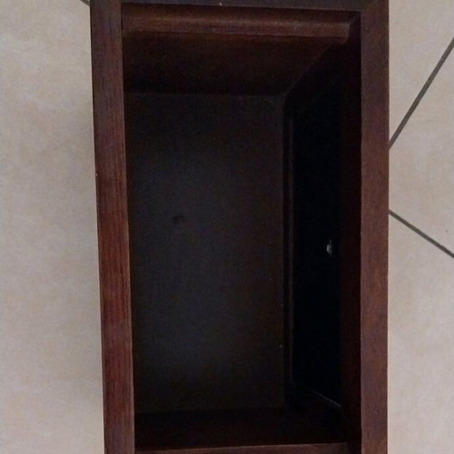 Wooden photo box with double-sided frame like new