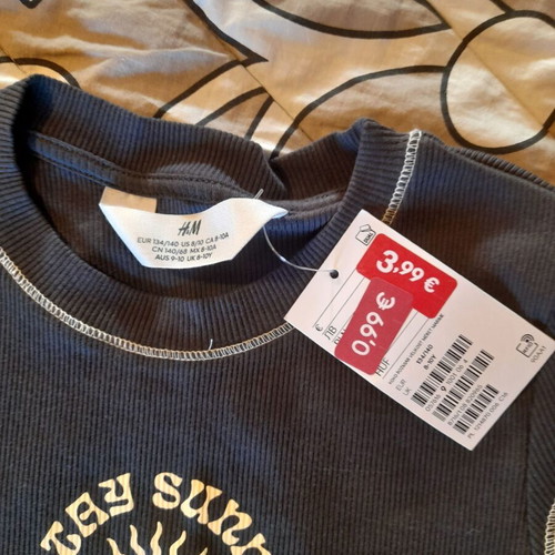 H&M blue t-shirt for kids 5-6 years
