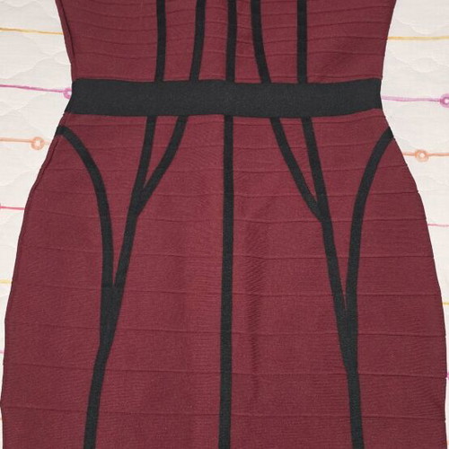 Rib BSB dress red with black details new no 44 XXL