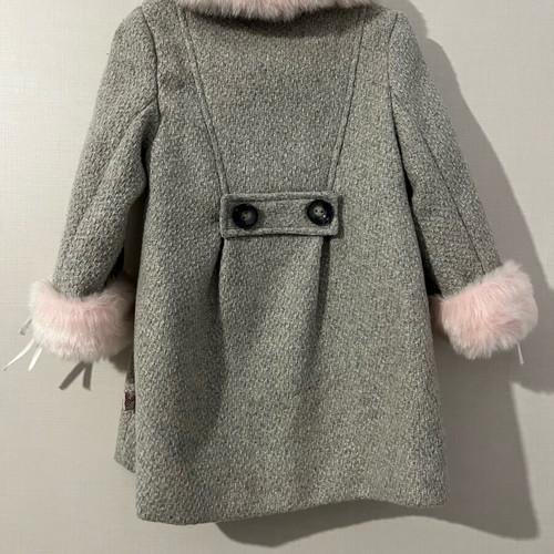 Sam 0 13 girls' grey coat like new, size 4 years