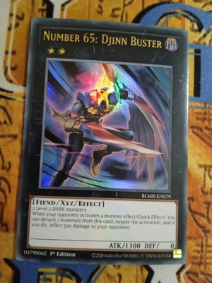 Number 65: Djinn Buster κάρτα Yu-Gi-Oh! μεταχειρισμένη Ultra Rare