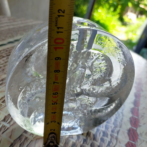 Glass candle holder used