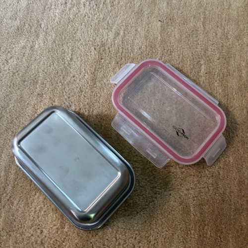 Küchenprofi stainless steel lunchbox used, airtight and durable