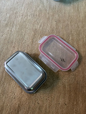Küchenprofi stainless steel lunchbox used, airtight and durable