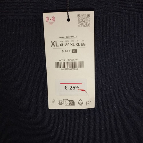 Zara short skirt with belt new, dark blue, size XL