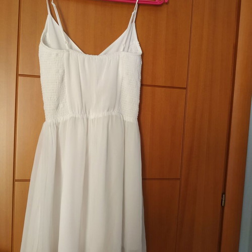 Bershka white mini dress size S used