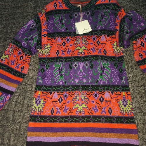 De Royal knitted dress, one size, multicolor