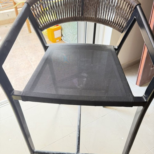 Bar stools with backrest set of 3 like new