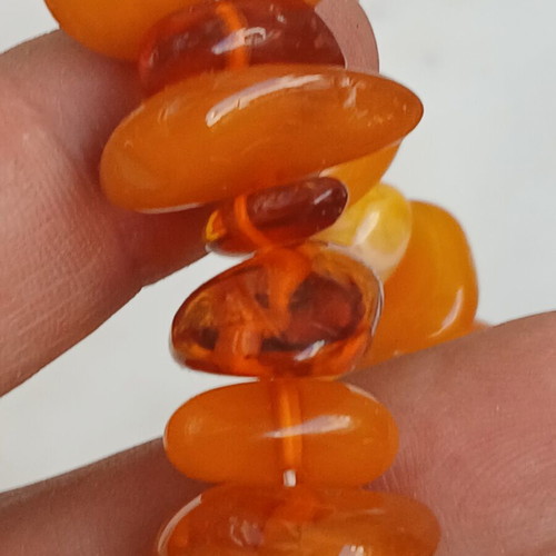 Baltic amber necklace 53 cm, 65 grams