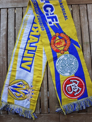 Villarreal CF Champions League 2008/09 κασκόλ σαν καινούργιο, επίσημο συλλεκτικό